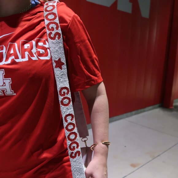 Go Coogs University of Houston Beaded Purse Strap | Houston Purse Strap - Picture 1 of 4